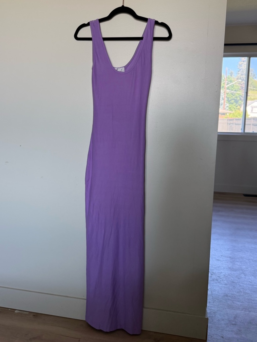 Fitted Purple Maxi Dress